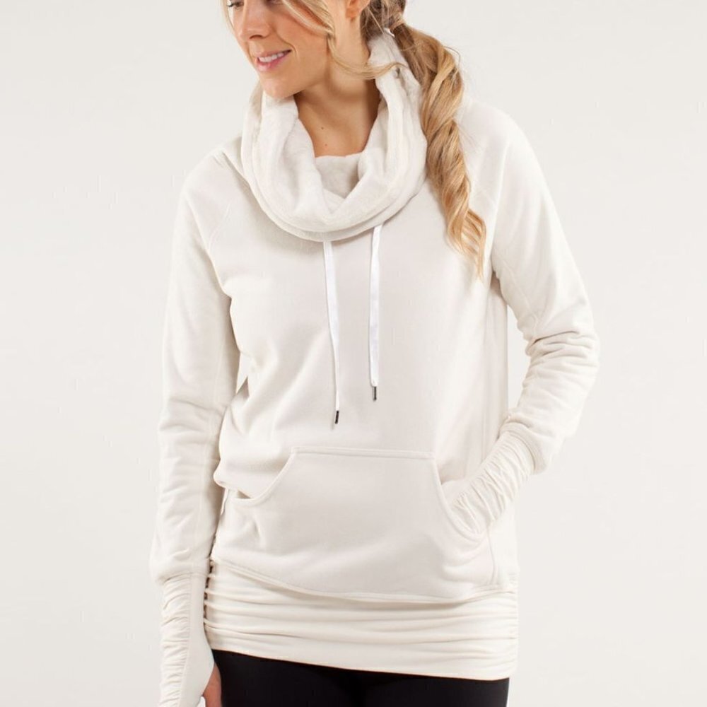 LULULEMON Don't Hurry Be Happy Pullover- Polar Cream